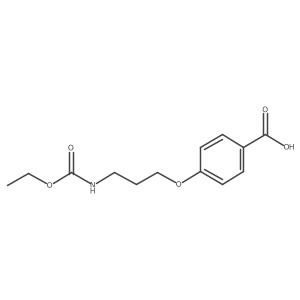 4-[3-(Ethoxycarbonylamino)propoxy]benzoic acid Structure