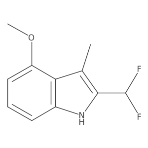 2-(Difluoromethyl)-4-methoxy-3-methyl-1H-indole Structure