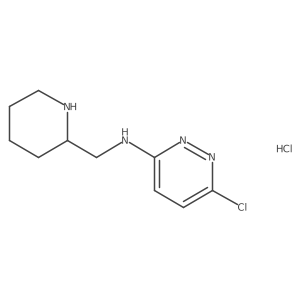 6-chloro-N-(piperidin-2-ylmethyl)pyridazin-3-amine hydrochloride Structure