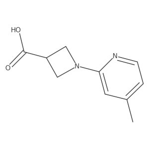 1-(4-Methylpyridin-2-yl)azetidine-3-carboxylic acid结构式