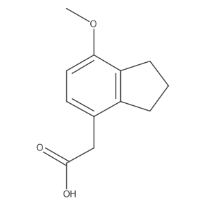 2-(7-methoxy-2,3-dihydro-1H-inden-4-yl)acetic acid结构式
