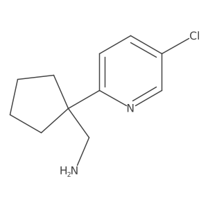 [1-(5-Chloropyridin-2-yl)cyclopentyl]methanamine结构式