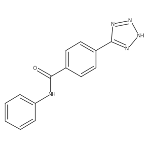N-phenyl-4-(2H-tetrazol-5-yl)benzamide结构式