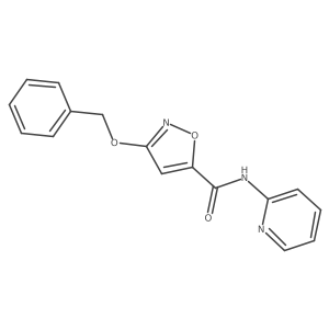 3-(benzyloxy)-N-(pyridin-2-yl)isoxazole-5-carboxamide结构式
