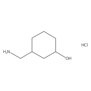 3-(Aminomethyl)cyclohexan-1-ol hydrochloride Structure
