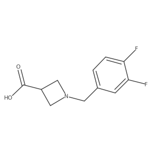 1-[(3,4-Difluorophenyl)methyl]azetidine-3-carboxylic acid结构式