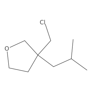 3-(Chloromethyl)-3-(2-methylpropyl)oxolane Structure