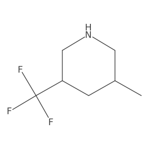 3-Methyl-5-(trifluoromethyl)piperidine结构式