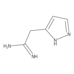 2-(1H-pyrazol-3-yl)ethanimidamide Structure