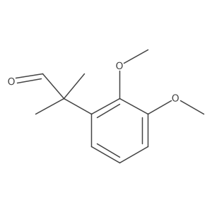 2-(2,3-Dimethoxyphenyl)-2-methylpropanal结构式