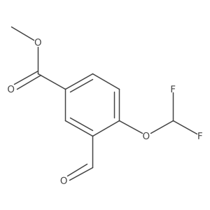 Methyl 4-(difluoromethoxy)-3-formylbenzoate Structure