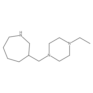 3-[(4-Ethylpiperazin-1-yl)methyl]azepane结构式