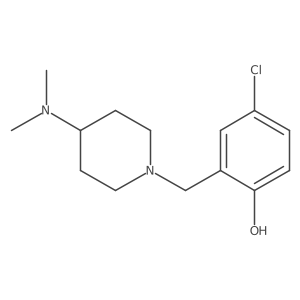 4-Chloro-2-[[4-(dimethylamino)-1-piperidinyl]methyl]phenol Structure