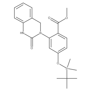 methyl 4-((tert-butyl(dimethyl)silyl)oxy)-2-(2-oxo-1,4-dihydroquinazolin-3(2H)-yl)benzoate结构式