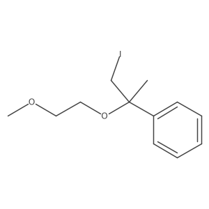 [1-Iodo-2-(2-methoxyethoxy)propan-2-yl]benzene结构式