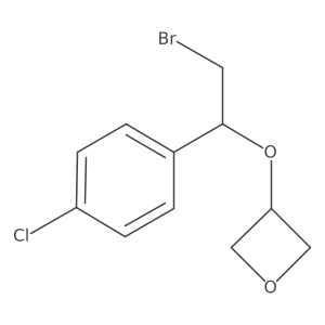 3-[2-Bromo-1-(4-chlorophenyl)ethoxy]oxetane Structure