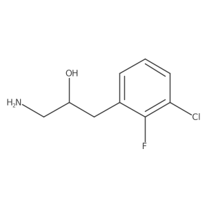 1-Amino-3-(3-chloro-2-fluorophenyl)propan-2-ol结构式