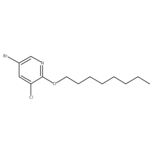5-Bromo-3-chloro-2-octyloxypyridine结构式