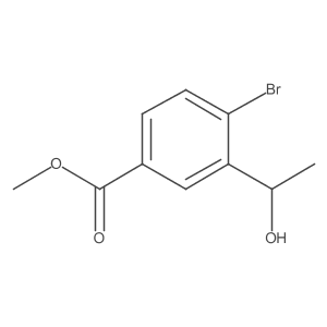 Methyl 4-bromo-3-(1-hydroxyethyl)benzoate结构式