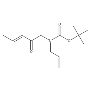 Tert-butyl allyl(e)-2-oxopent-3-enylcarbamate Structure