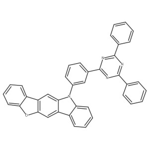 11-[3-(4,6-Diphenyl-1,3,5-triazin-2-yl)phenyl]-11H-benzofuro[3,2-b]carbazole结构式