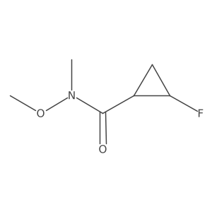 Cis-2-fluoro-N-methoxy-N-methylcyclopropanecarboxamide结构式