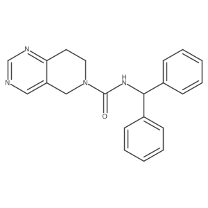 N-benzhydryl-7,8-dihydropyrido[4,3-d]pyrimidine-6(5H)-carboxamide Structure