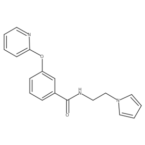 N-(2-(1H-pyrrol-1-yl)ethyl)-3-(pyridin-2-yloxy)benzamide结构式