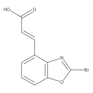 3-(2-Bromobenzo[d]oxazol-4-yl)acrylic acid Structure