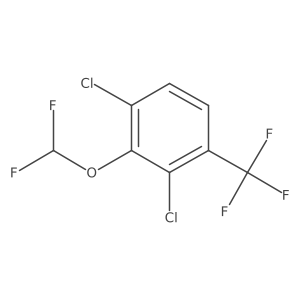 1,3-dichloro-2-(difluoromethoxy)-4-(trifluoromethyl)benzene结构式