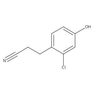 3-(2-Chloro-4-hydroxyphenyl)propanenitrile结构式