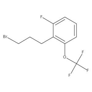 1-(3-Bromopropyl)-2-fluoro-6-(trifluoromethoxy)benzene结构式