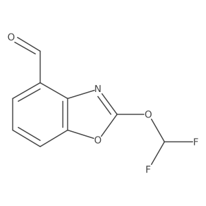 2-(Difluoromethoxy)benzo[d]oxazole-4-carboxaldehyde结构式