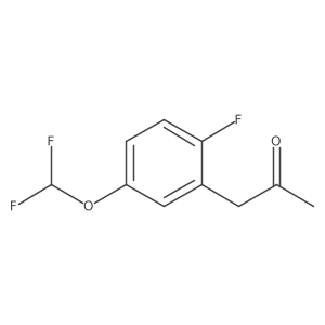 1-(5-(Difluoromethoxy)-2-fluorophenyl)propan-2-one Structure