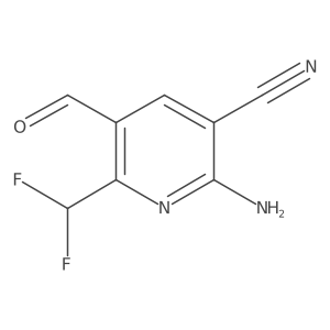 2-Amino-6-(difluoromethyl)-5-formylnicotinonitrile Structure