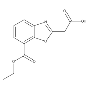 2-Benzoxazoleacetic acid, 7-(ethoxycarbonyl)-结构式