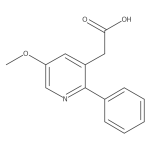 3-Pyridineacetic acid, 5-methoxy-2-phenyl- Structure