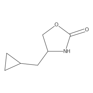 4-(Cyclopropylmethyl)-1,3-oxazolidin-2-one Structure