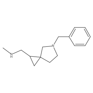 1-(5-benzyl-5-azaspiro[2.4]heptan-1-yl)-N-methylmethanamine Structure