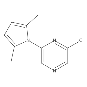 2-Chloro-6-(2,5-dimethyl-1H-pyrrol-1-yl)pyrazine结构式
