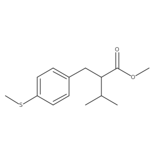 Methyl 3-methyl-2-(4-(methylthio)benzyl)butanoate Structure