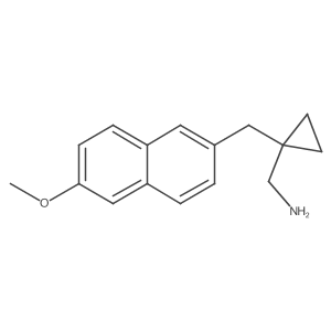 {1-[(6-Methoxynaphthalen-2-yl)methyl]cyclopropyl}methanamine Structure