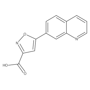 5-(Quinolin-7-yl)-1,2-oxazole-3-carboxylic acid Structure