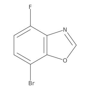 7-Bromo-4-fluoro-1,3-benzoxazole结构式