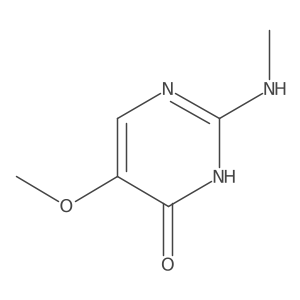 5-Methoxy-2-(methylamino)-3,4-dihydropyrimidin-4-one Structure