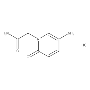 2-(5-Amino-2-oxo-1,2-dihydropyridin-1-yl)acetamide hydrochloride结构式
