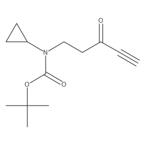 tert-butyl N-cyclopropyl-N-(3-oxopent-4-yn-1-yl)carbamate Structure