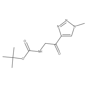 tert-butyl N-[2-(1-methyl-1H-1,2,3-triazol-4-yl)-2-oxoethyl]carbamate Structure