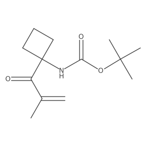 tert-butyl N-[1-(2-methylprop-2-enoyl)cyclobutyl]carbamate Structure
