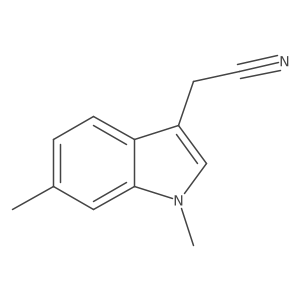 2-(1,6-dimethyl-1H-indol-3-yl)acetonitrile Structure